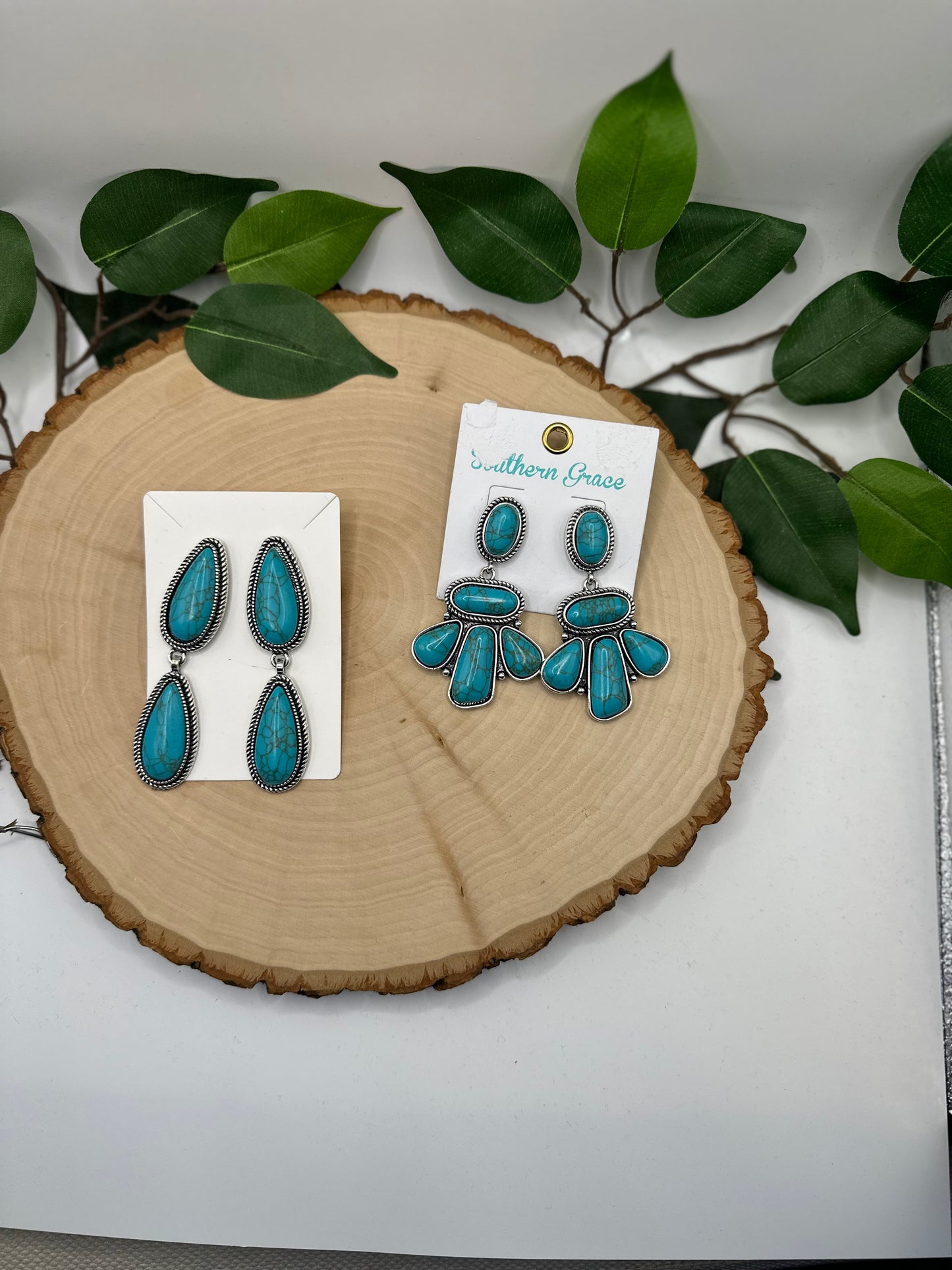 Turquoise Stone Earrings