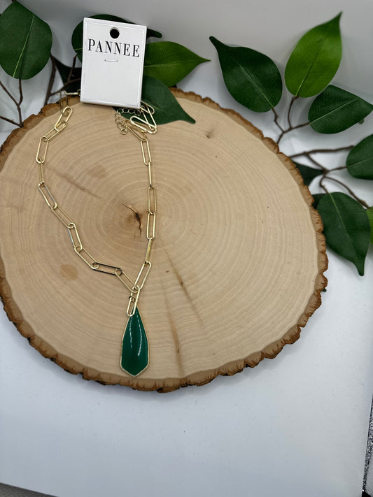 Emerald Stone Necklace