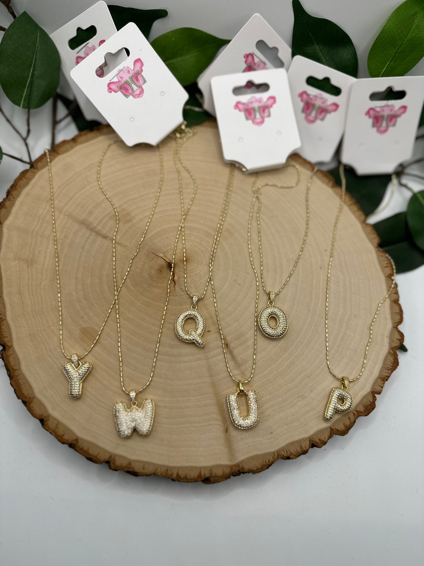 Bubble Letter Necklaces